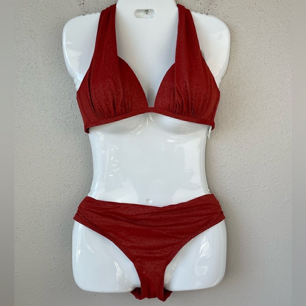 NWT Kenneth Cole New York Bikini and Matching Bottoms Size M 34 B/C